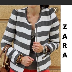 Zara Women stripe jacket